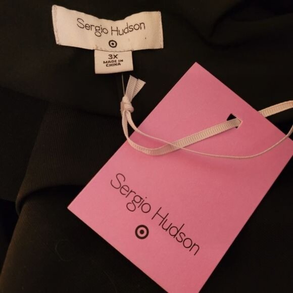 New Sergio Hudson jet black blazer Jacket career work size 3X 3XL - Picture 7 of 8